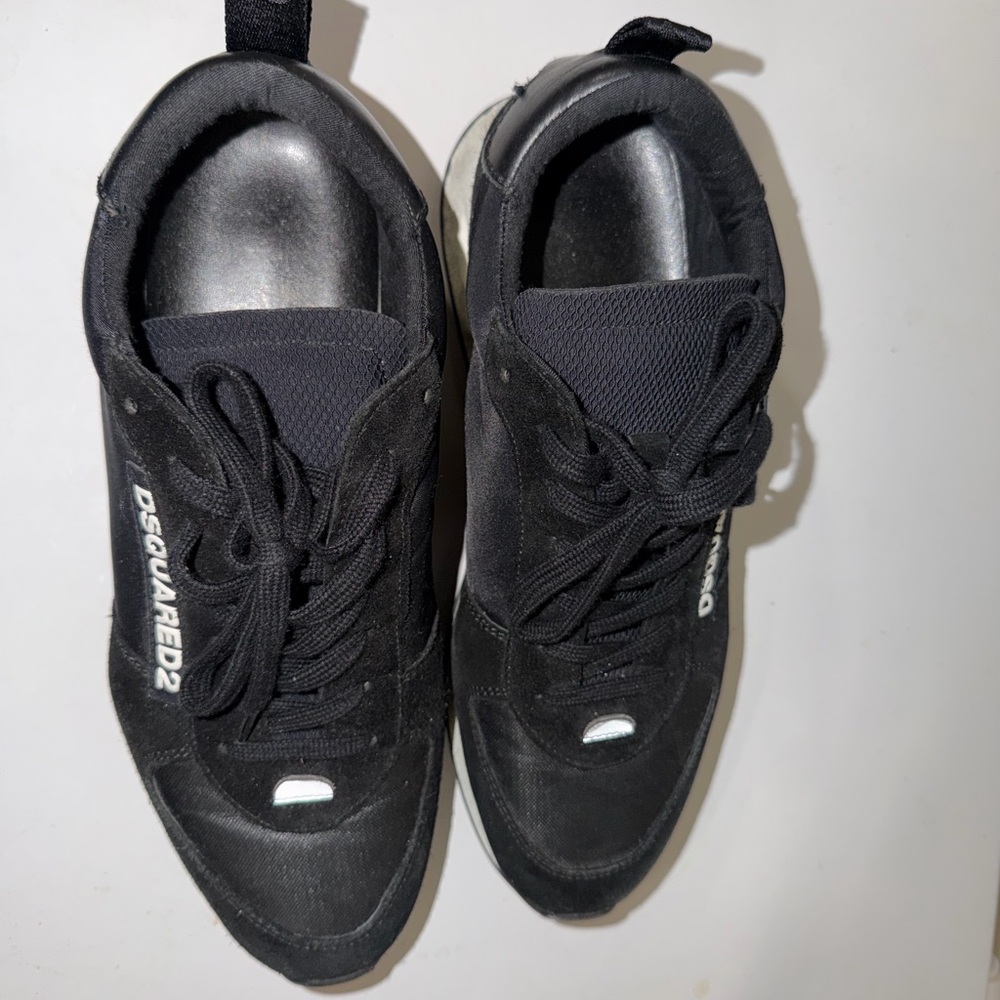 DSQUARED2 Black Men's Lace-Up Sneakers